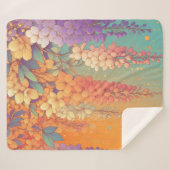 モノグラムシトラスサンセットウィステリア シェルパブランケット (正面(横))