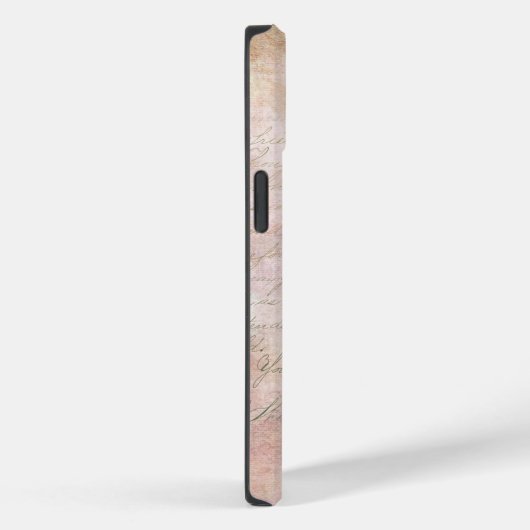 モノグラムシャビーシックなピンクローズヴィンテージケースメイトi Case-Mate iPhoneケース (裏面 / 右)