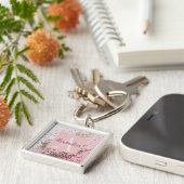 モノグラムシャンパンピンク紙吹雪 キーホルダー (側面)