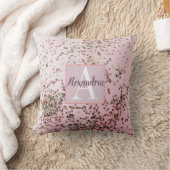 モノグラムシャンパンピンク紙吹雪 クッション (ブランケット)