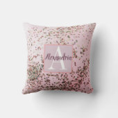 モノグラムシャンパンピンク紙吹雪 クッション (裏面)