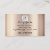 モノグラムシューズバラヒールのロゴショップQRコード 名刺 (裏面)