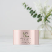 モノグラムシューズバラ金ゴールドヒールのロゴショップQRコード 名刺 (スタンド正面)