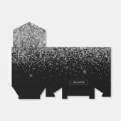 モノグラムシルバーグラムグリッタースパークル名 フェイバーボックス (折り畳みなし)