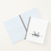 モノグラムシルバーホワイトブラックパーソナル ノートブック (内部)