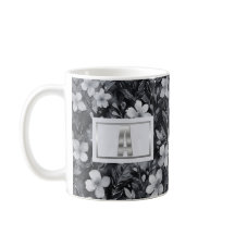 モノグラムシルバーレターフローラ水彩