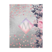 モノグラムシルバー海軍ロセゴールドガーリーニューライワズの贈り物