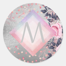 モノグラムシルバー海軍ロセゴールドガーリーニューライワズの贈り物