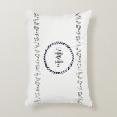 モノグラムシルバー音楽ノートアクセントピロー アクセントクッション (正面(垂直))