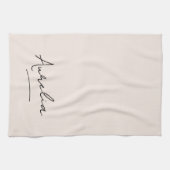 モノグラムシンプルエレガントシグネチミニマルャ キッチンタオル (横)