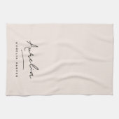 モノグラムシンプルエレガントシグネチミニマルャ キッチンタオル (横)