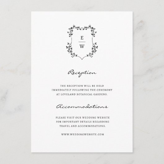 モノグラムシンプルエンクロージャカード エンクロージャーカード (正面)