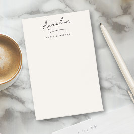 モノグラムシンプルシグネチャーモダンフェミニンアイボリー ポストイット