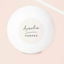 モノグラムシンプルスクリプミニマルトパーソナライズされた名