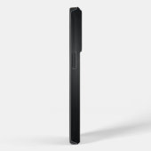 モノグラムシンプルブラックブラッシュアルミニウムテクスチャ Case-Mate iPhoneケース (裏面 / 右)