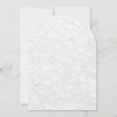 モノグラムシンプルホワイト結婚式招待状 招待状 (裏面)