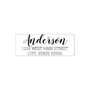 モノグラムシンプルリターンラベル セルフインキングスタンプ