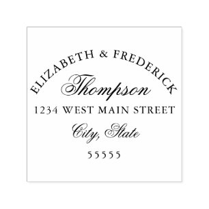 モノグラムシンプルリターンラベル セルフインキングスタンプ