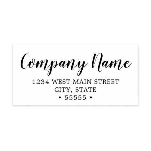 モノグラムシンプルリターンラベル セルフインキングスタンプ (デザイン)