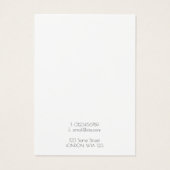 モノグラムシンプル付きイヤリング表示カード (裏面)