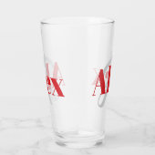 モノグラムシンプル付き名 タンブラーグラス (右)