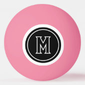 モノグラムシンプル初期 卓球ボール (正面)