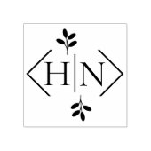 モノグラムシンプル文字 ラバースタンプ (インプリント)