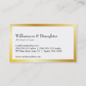 モノグラムシンプル金ゴールド 名刺 (裏面)