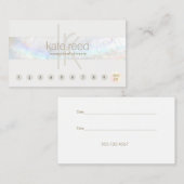 モノグラムシーシェルストライプロイヤリティ10パンチ顧客 名刺 (正面/裏面)