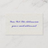 モノグラムシーリングワックスブルー 名刺 (裏面)