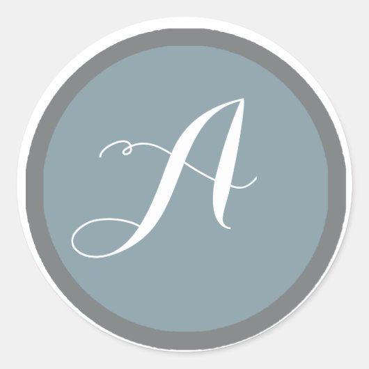 モノグラムシールと封筒用シール ラウンドシール (正面)