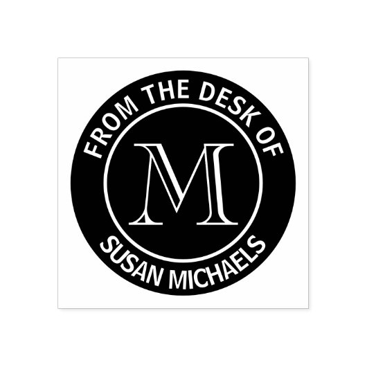 モノグラムシールゴム印 ラバースタンプ (インプリント)