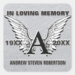 モノグラムシール銀 スクエアシール