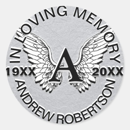 モノグラムシール銀 ラウンドシール (正面)