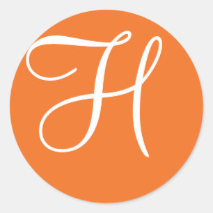 モノグラムシ結婚ールのモノグラムシール ラウンドシール