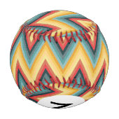 モノグラムジグザグストライプの背景2 野球ボール (裏面)