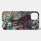 モノグラムジャングル猫ケースメイトiPhoneケース Case-Mate iPhoneケース (裏面 (横))