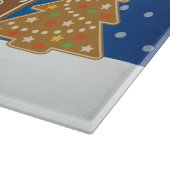 モノグラムジンジャーブレッドハウスクリスマスクッキーキャンディ カッティングボード (角)