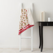 モノグラムジンジャーブレッドマンクリスマス シェルパブランケット (インサイチュ)