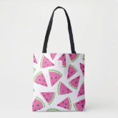 モノグラムスイカ果実模様 トートバッグ (正面)