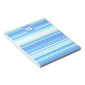 モノグラムスカイブルーストライプ ノートパッド (アングル)