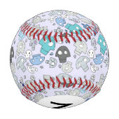 モノグラムスカルパターン 野球ボール (裏面)