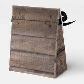 モノグラムスクリプトバーンカントリー素朴ウェディングパーティー フェイバーボックス (裏面サイド)