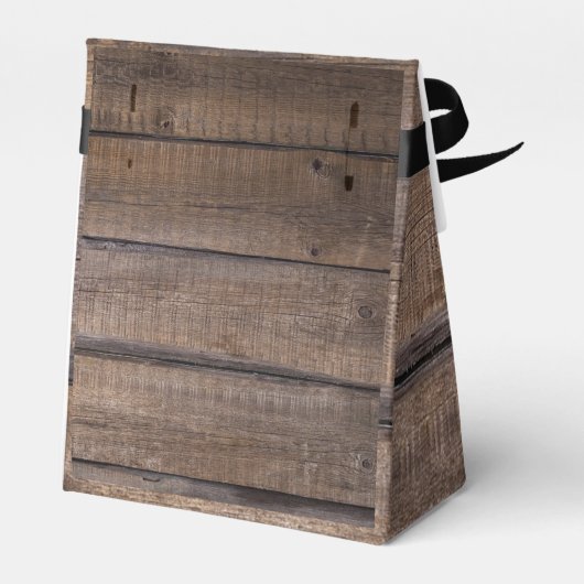 モノグラムスクリプトバーンカントリー素朴ウェディングパーティー フェイバーボックス (裏面サイド)