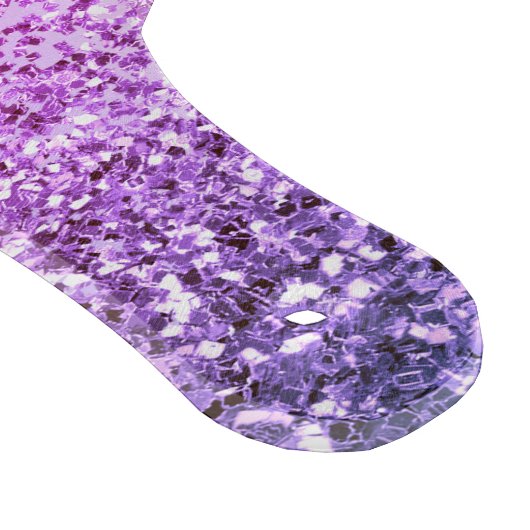 モノグラムスクリプトパープルグリッターガーリー名 カッティングボード (角)