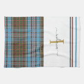 モノグラムスクリプトプレイドタータンチェッククランアンダーソンのチェック キッチンタオル (横)