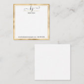 モノグラムスクリプト名 | ノートカードの机から ノートカード (正面/裏面)