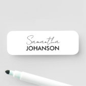 モノグラムスクリプト名 |ミニマモダンリストシンプル 名札 (インサイチュ)