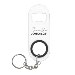 モノグラムスクリプト名 |ミニマモダンリストフェミニン キーホルダー栓抜き