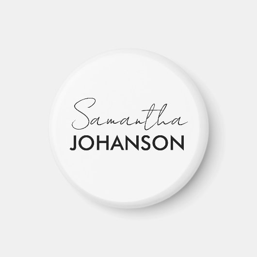 モノグラムスクリプト名 |ミニマモダンリストフェミニン マグネット (正面)